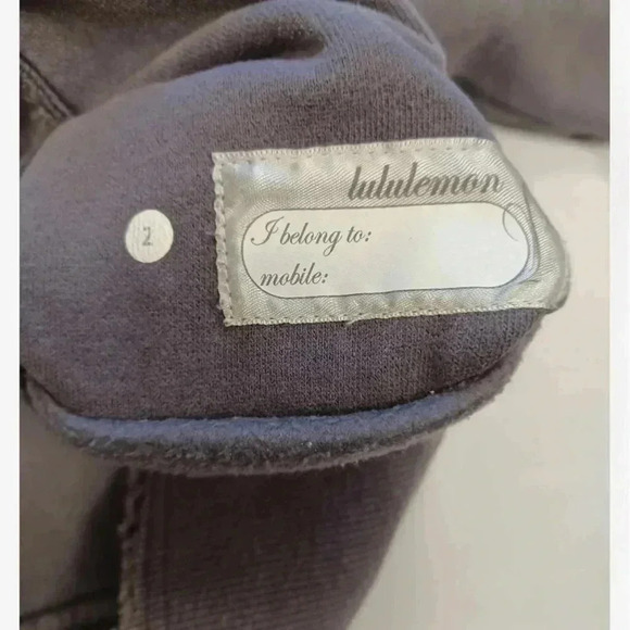 Lululemon Factory Distressed Scuba Hoodie Grey Size 2 - Picture 5 of 10